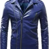 mens-lapel-collar-blue-faux-leather-slim-fit-jacket
