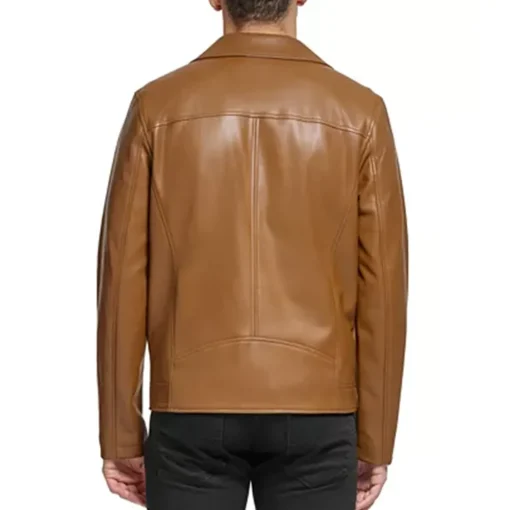 mens-lapel-collar-brown-faux-leather-motorcycle-jacket