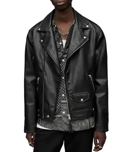 mens-milo-black-faux-leather-biker-jacket