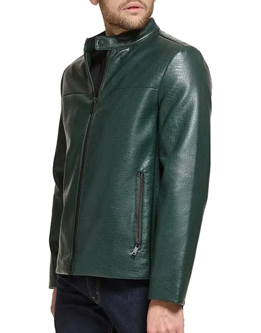 mens-modern-racer-green-faux-leather-jacket