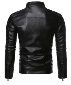 mens-padded-shoulder-black-faux-leather-jacket