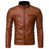 mens-padded-shoulder-brown-faux-leather-jacket