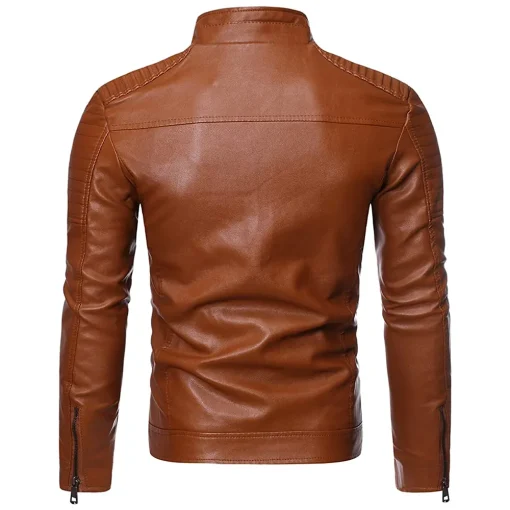 mens-padded-shoulder-brown-faux-leather-jacket