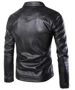 mens-side-zipper-black-faux-leather-jacket