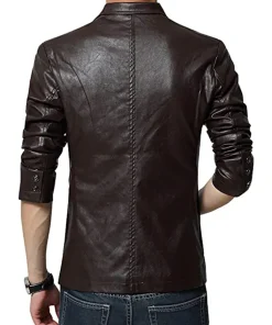 mens-slim-fit-brown-faux-leather-blazer