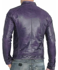 mens-slim-fit-cafe-racer-purple-faux-leather-jacket
