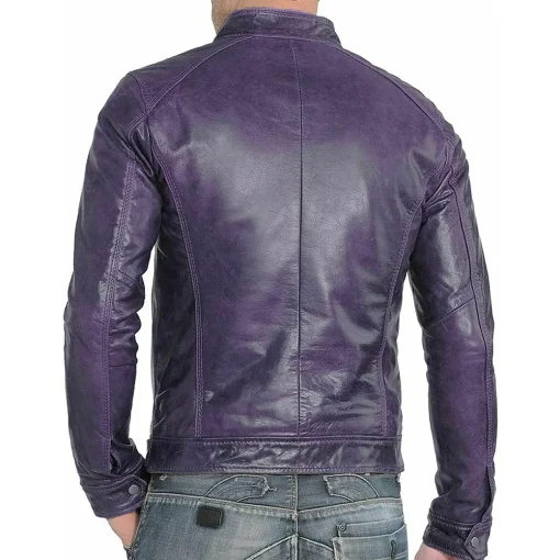 mens-slim-fit-cafe-racer-purple-faux-leather-jacket