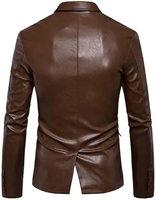 mens-slim-fit-elegant-brown-faux-leather-blazer