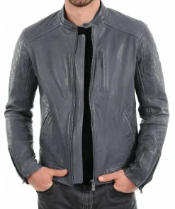 mens-slim-fit-grey-faux-leather-biker-jacket