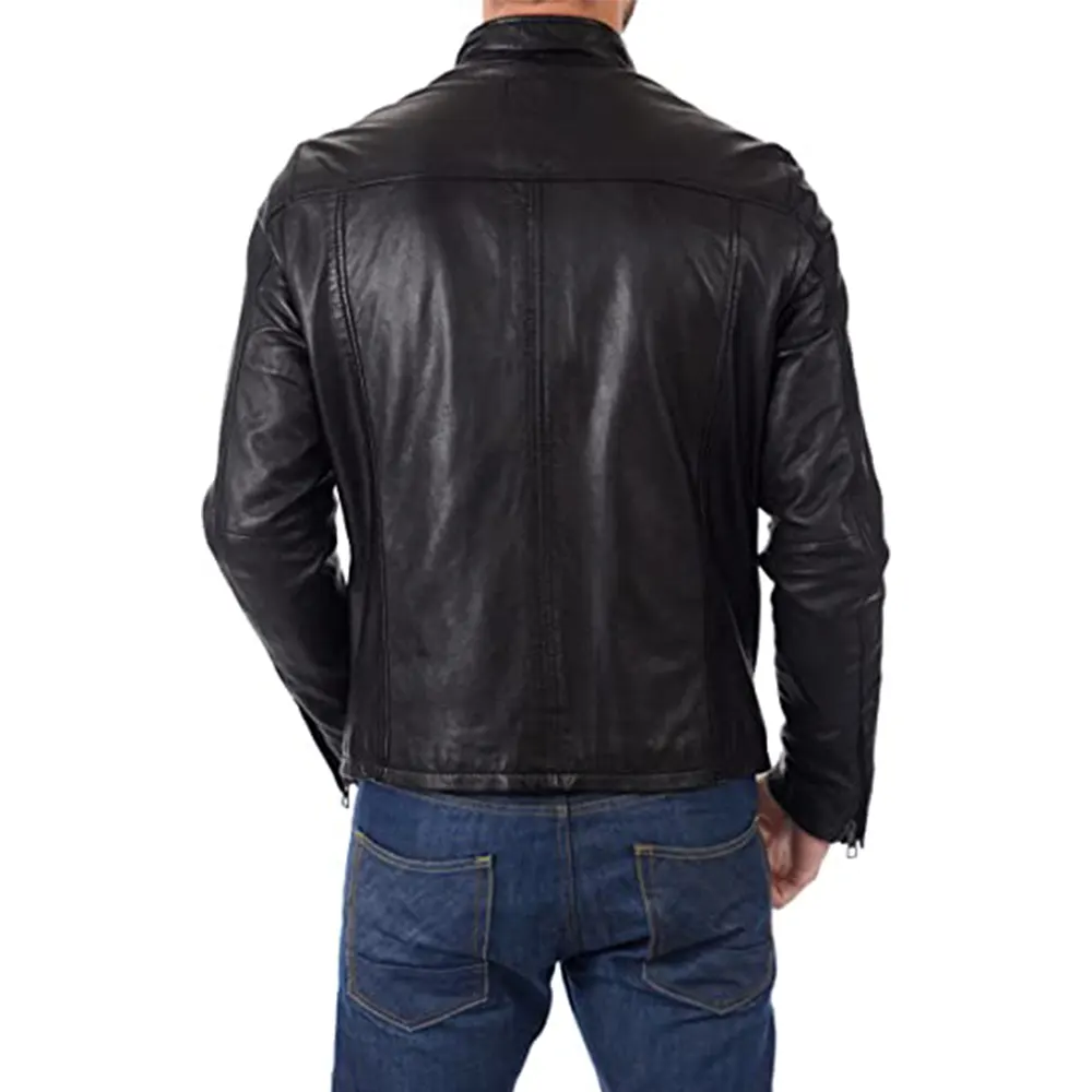 mens-stand-collar-black-faux-leather-moto-biker-jacket-3 mens-stand-collar-black-faux-leather-moto-biker-jacket