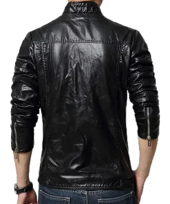 mens-stylish-slim-fit-stand-collar-black-faux-leather-jacket