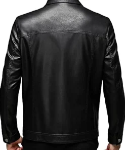 mens-turn-down-collar-slim-fit-black-faux-leather-jacket