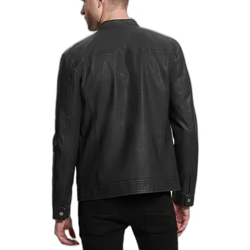 mens-vintage-black-faux-leather-moto-jacket