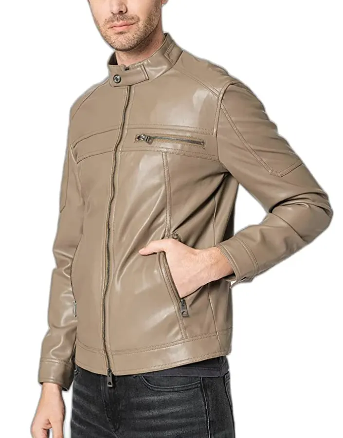 mens-walnut-shell-faux-leather-biker-jacket-1 mens-walnut-shell-faux-leather-biker-jacket