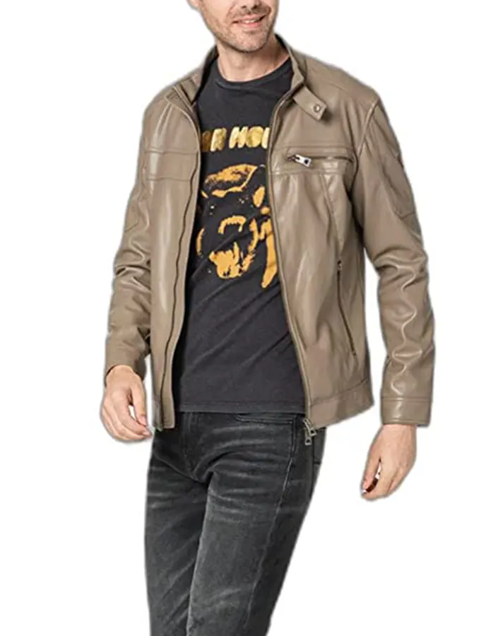 mens-walnut-shell-faux-leather-biker-jacket-3 mens-walnut-shell-faux-leather-biker-jacket