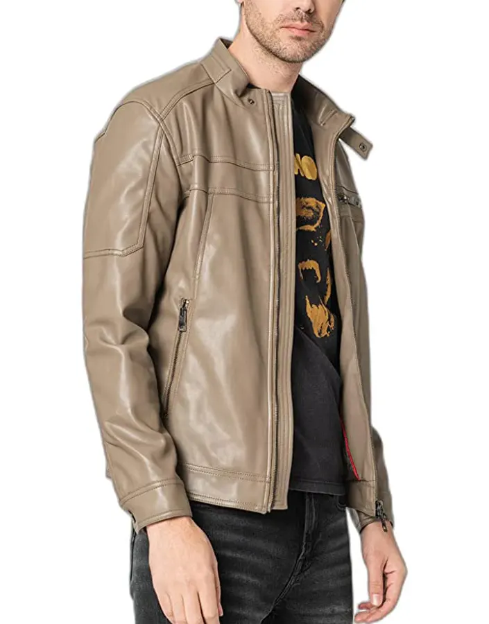 mens-walnut-shell-faux-leather-biker-jacket-4 mens-walnut-shell-faux-leather-biker-jacket