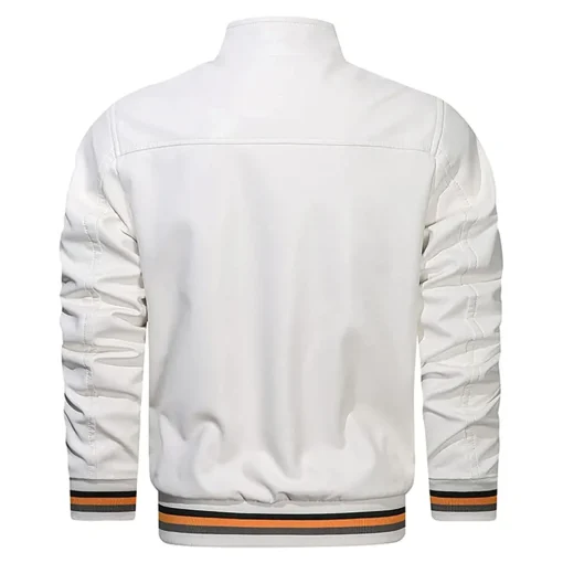 mens-white-faux-leather-bomber-jacket