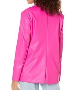 womens-audrey-pink-faux-leather-blazer