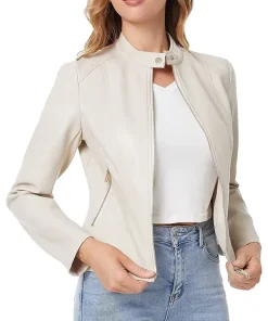 womens-beige-faux-leather-zip-up-slim-fit-jacket