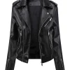 womens-black-faux-leather-classic-motorcycle-jacket