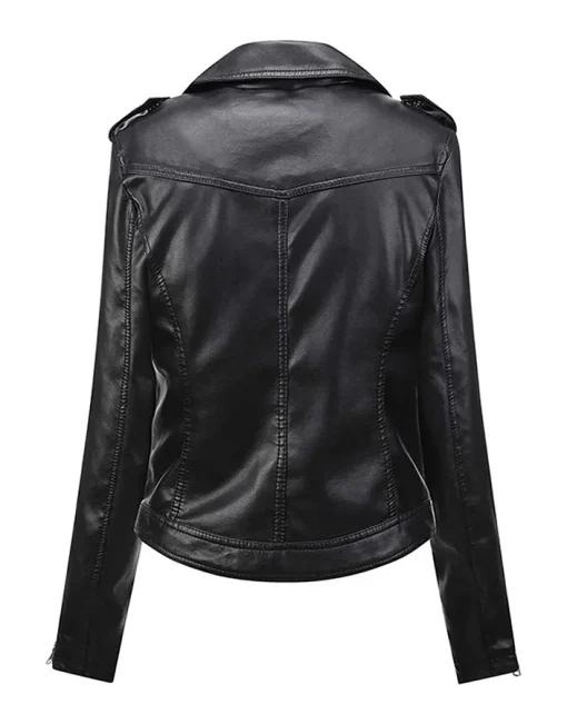 womens-black-faux-leather-classic-motorcycle-jacket