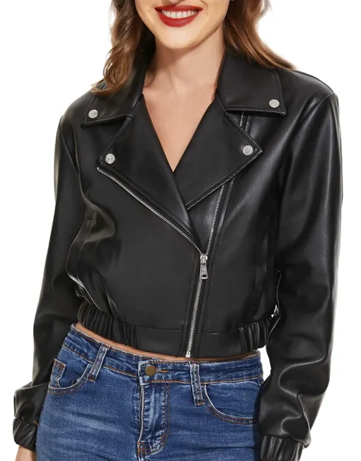 womens-black-faux-leather-short-bomber-jacket