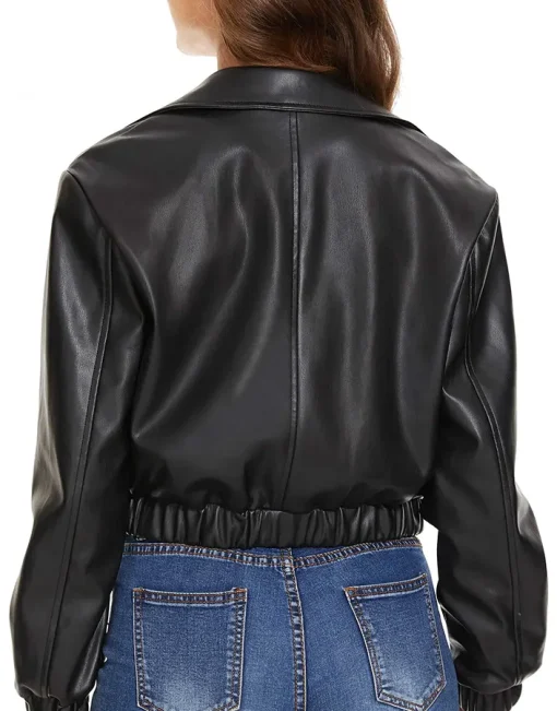 womens-black-faux-leather-short-bomber-jacket