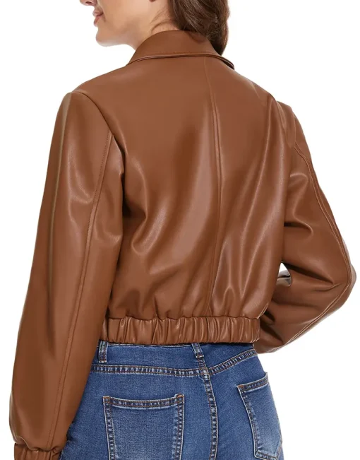 womens-brown-faux-leather-short-bomber-jacket