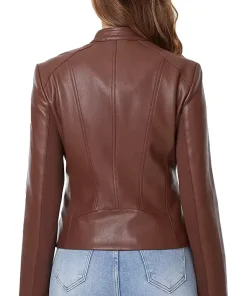 womens-brown-faux-leather-zip-up-slim-fit-jacket