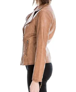 womens-camel-faux-leather-biker-jacket
