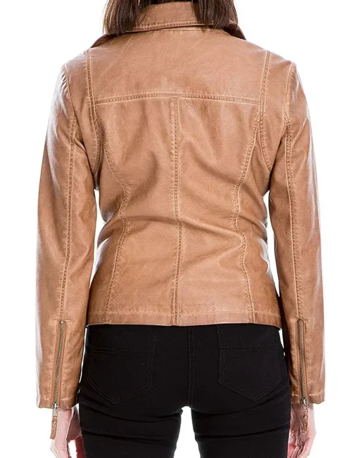 womens-camel-faux-leather-biker-jacket
