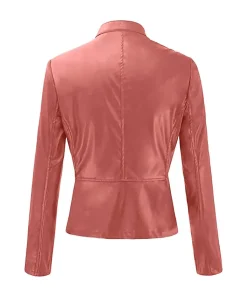 womens-casual-slim-fit-pink-faux-leather-biker-jacket
