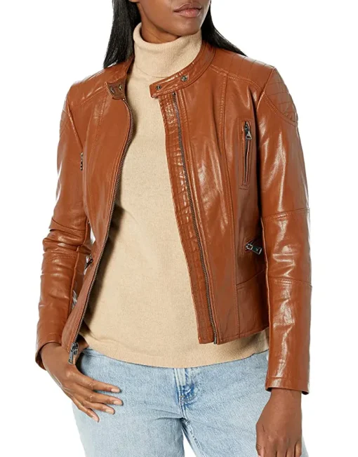 womens-classic-short-moto-brown-faux-leather-jacket