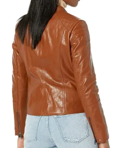 womens-classic-short-moto-brown-faux-leather-jacket