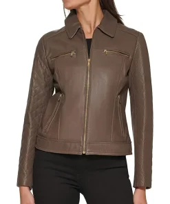 womens-diamond-quilted-sleeves-brown-faux-leather-jacket
