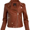 womens-faux-leather-brown-motorcycle-jacket