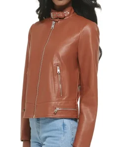 womens-racer-brown-faux-leather-jacket