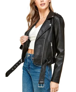 womens-lapel-collar-black-faux-leather-motorcycle-jacket
