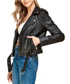 womens-lapel-collar-black-faux-leather-motorcycle-jacket