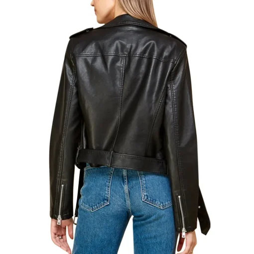 womens-lapel-collar-black-faux-leather-motorcycle-jacket