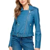 womens-lapel-collar-blue-faux-leather-motorcycle-jacket