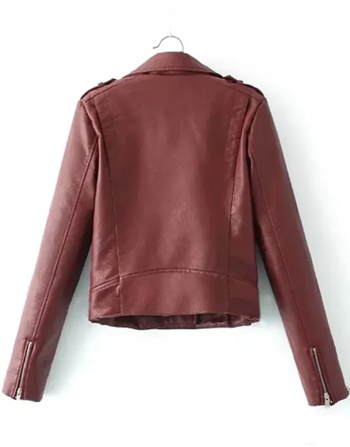 womens-maroon-faux-leather-classic-motorcycle-jacket