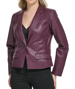 womens-one-button-purple-faux-leather-edgy-blazer