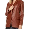 womens-oversized-brown-faux-leather-blazer