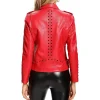 womens-red-faux-leather-long-sleeve-jacket