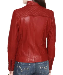 womens-red-faux-leather-slim-fit-biker-jacket