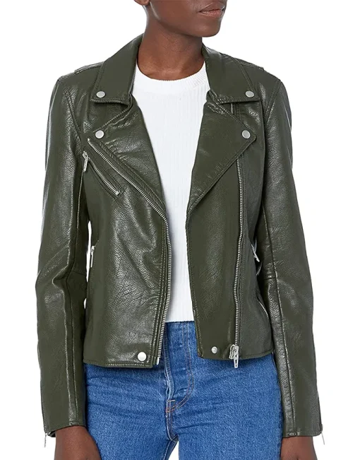 womens-semi-fitted-blackish-green-faux-leather-motorcycle-jacket