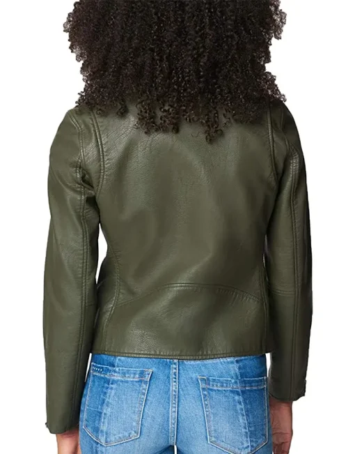 womens-semi-fitted-olive-green-faux-leather-motorcycle-jacket