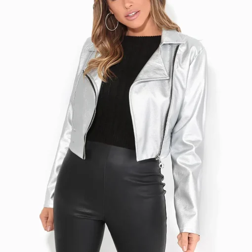 womens-silver-faux-leather-cropped-moto-biker-jacket