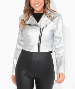 womens-silver-faux-leather-cropped-moto-biker-jacket
